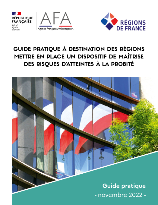 Couverture guide pratique à destination des Régions