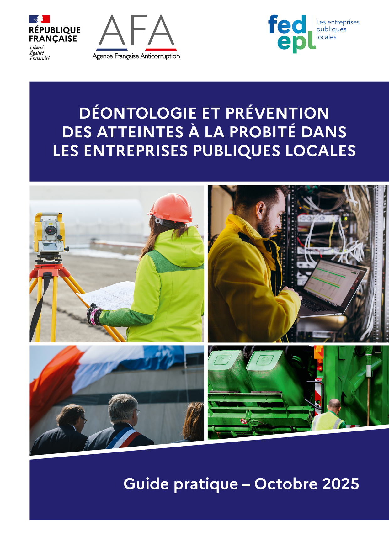 Couverture du guide pratique à l'attention des entreprises publiques locales
