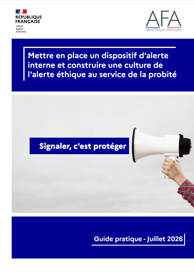 Couverture du guide sur la mise en place d'un dispositif d'alerte interne