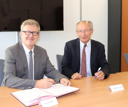 Charles Duchaine, directeur de l’AFA, et Bertrand Brassens, vice-président du CHAIE